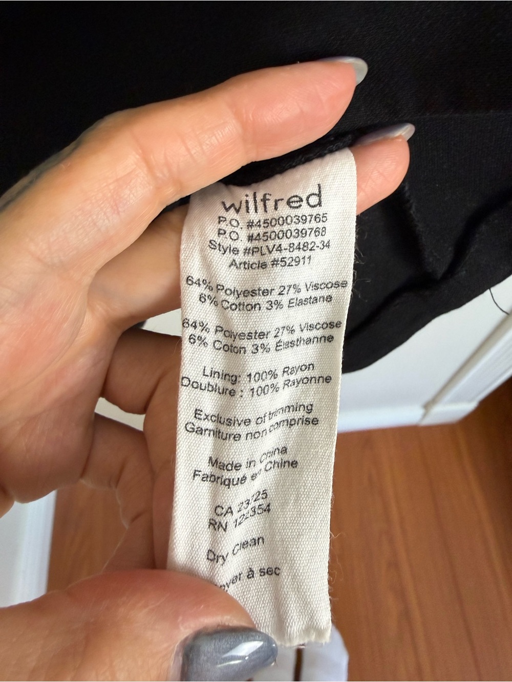 Wilfred Sleeveless Shift Dress Black Size XS Aritzia #52911 - Picture 3 of 5